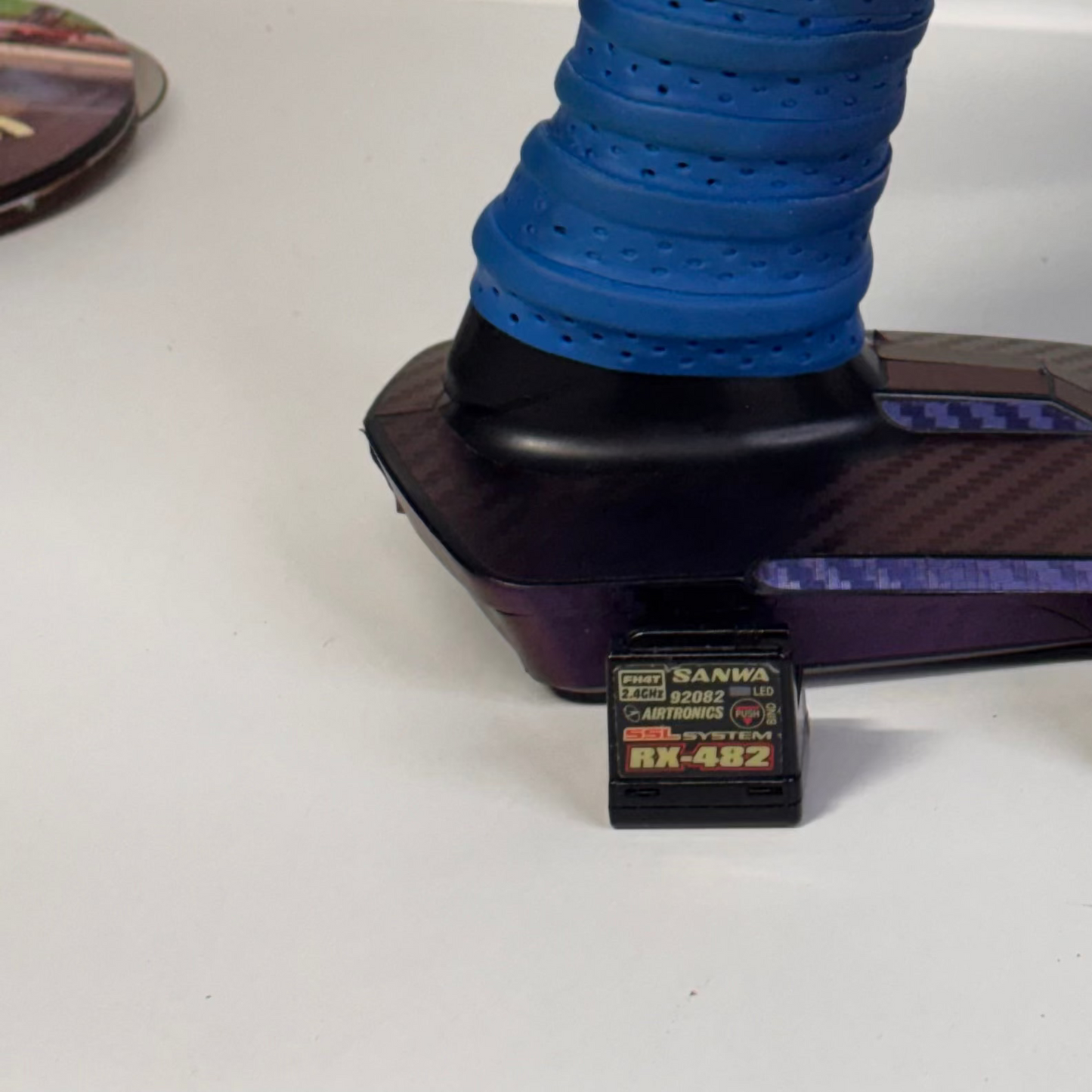 Santa MT44 Purple Wrap Controller Alloy Wheel Grip & RX-482