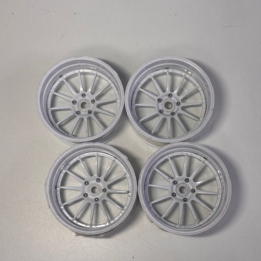 MST Adjustable Offset White Wheels