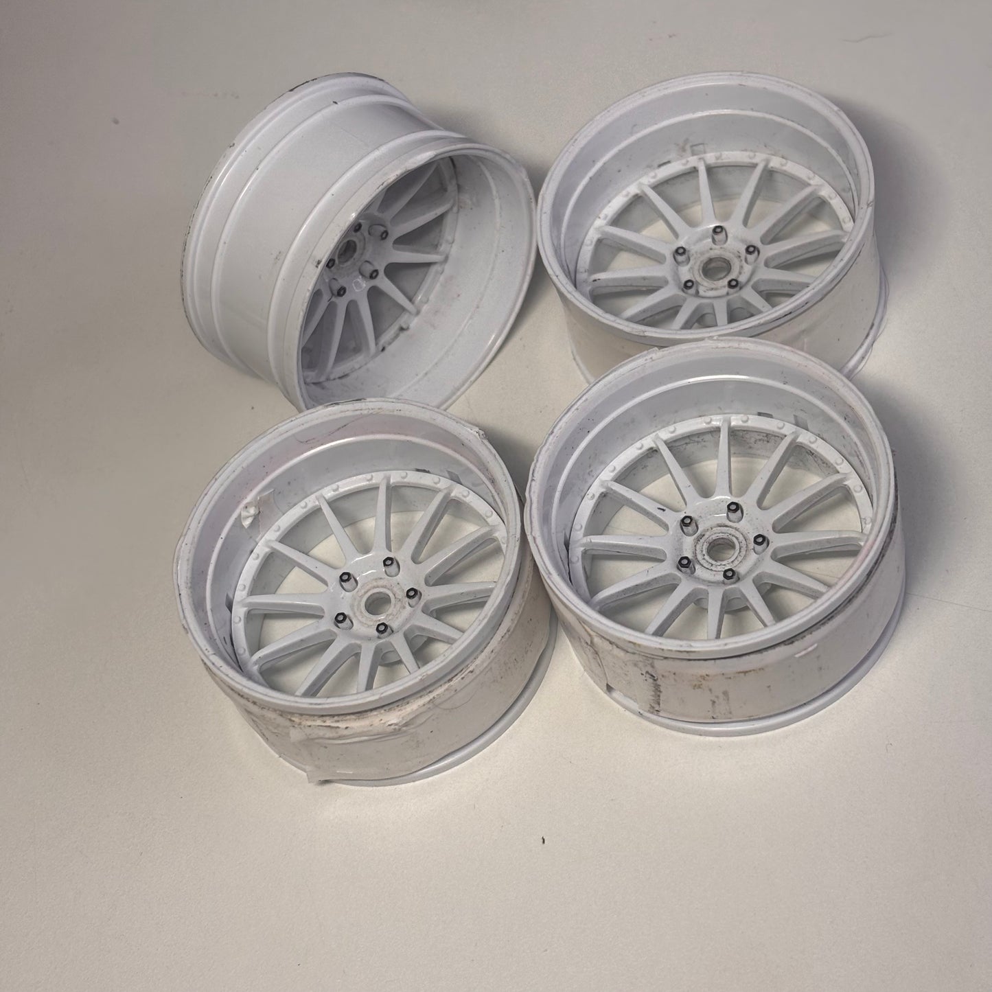 MST Adjustable Offset White Wheels