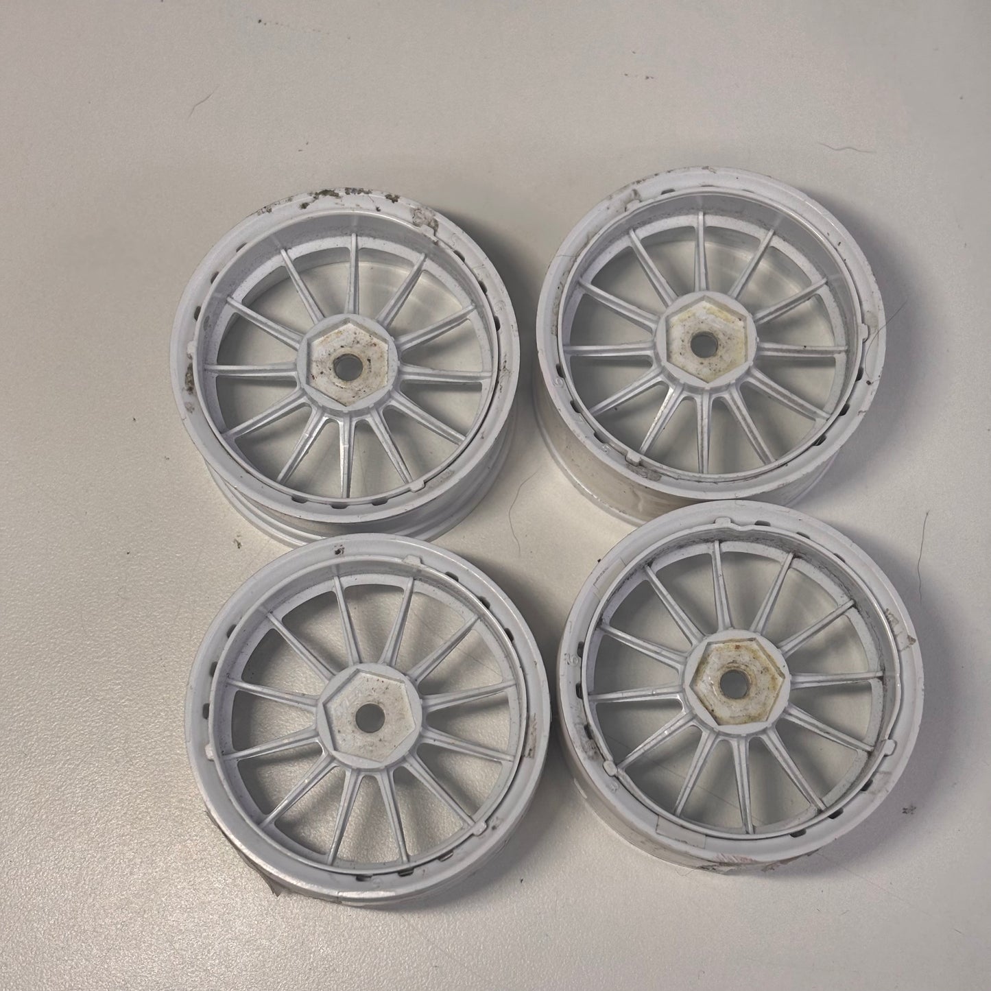 MST Adjustable Offset White Wheels