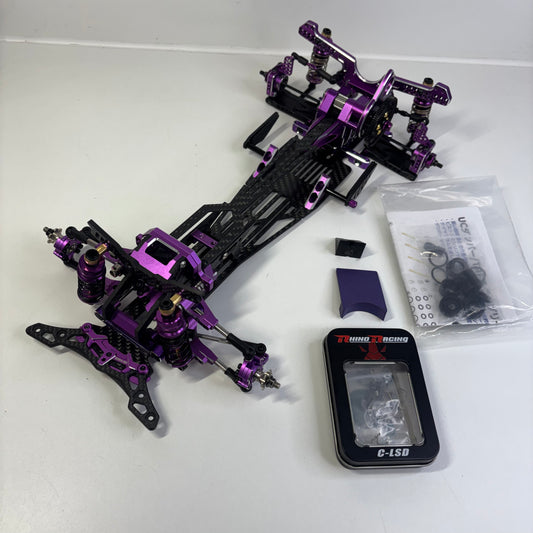 Rhino Racing Shark Purple Alloy Carbon RWD Drift Chassis Hydra