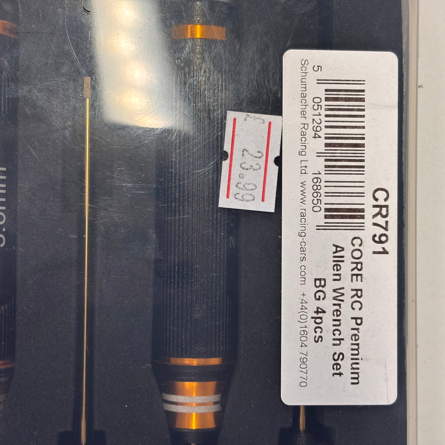 Core RC Black & Gold Tool Set Boxed 1.5,2.0,2.5,3.0 Allen