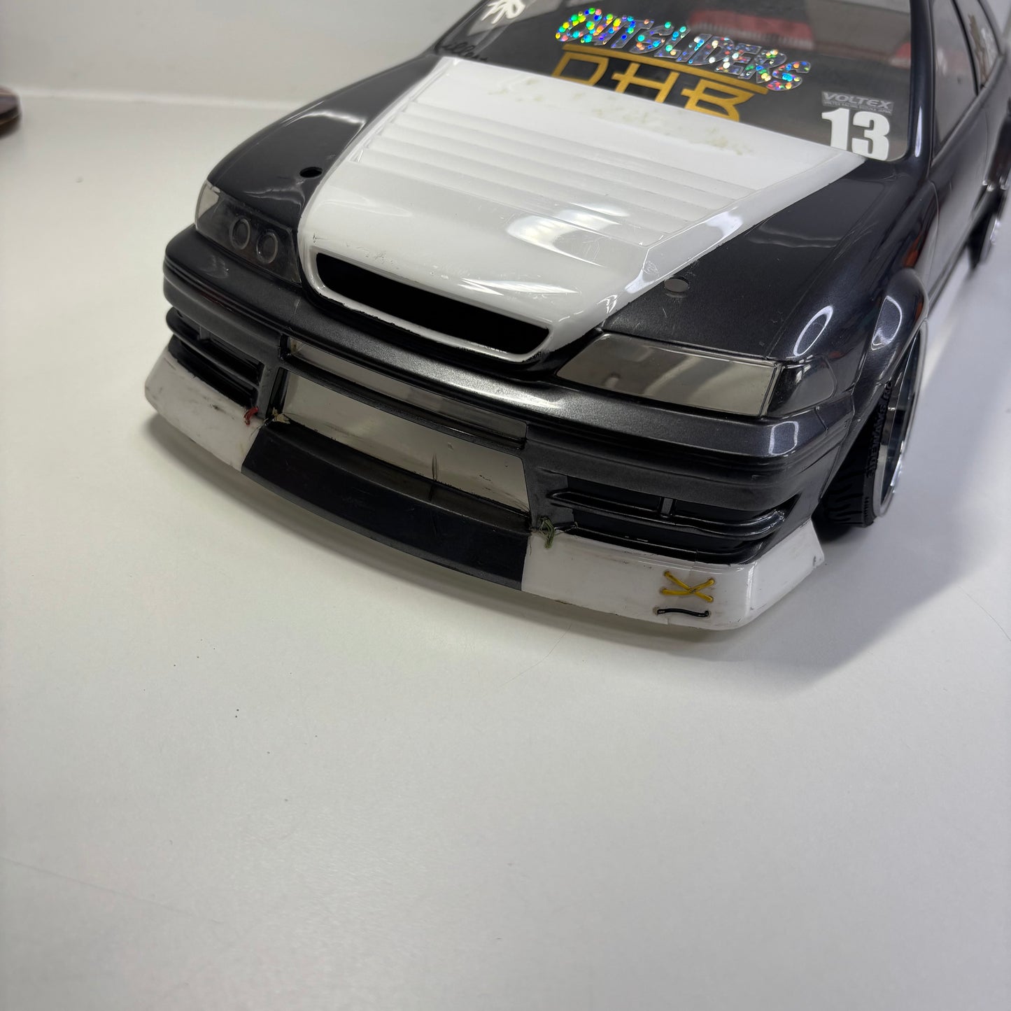 Toyota Chaser JZX Mark II Black White Bodyshell