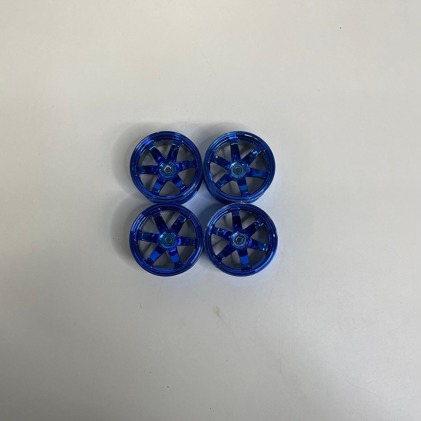 Anodised Blue Wheels 6mm Offset