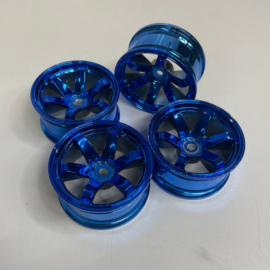 Anodised Blue Wheels 6mm Offset