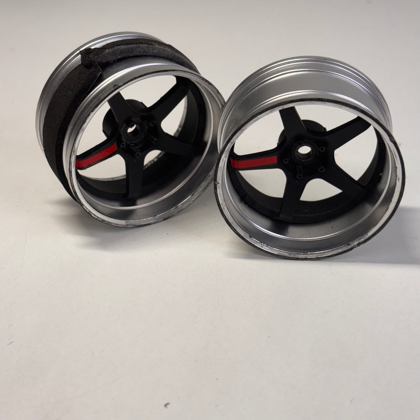 MST +2 Adjustable Offset Wheels Black Silver