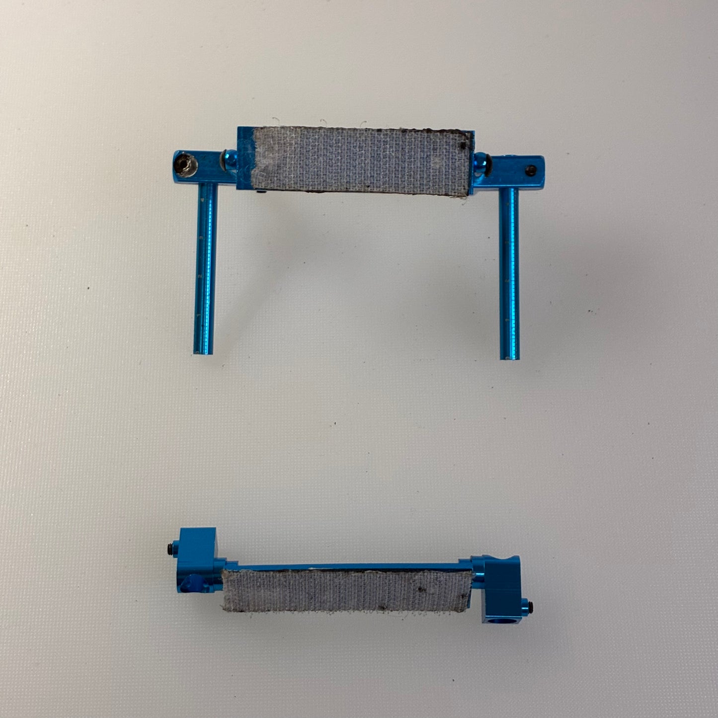 Blue Alloy Body Mount Set Velcro
