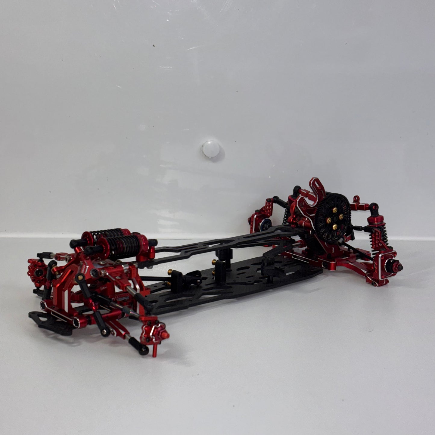 Team AD RD2.0 Red Alloy Chassis Full Hop Up Carbon