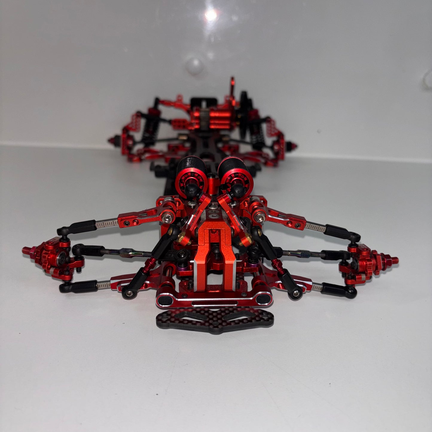 Team AD RD2.0 Red Alloy Chassis Full Hop Up Carbon