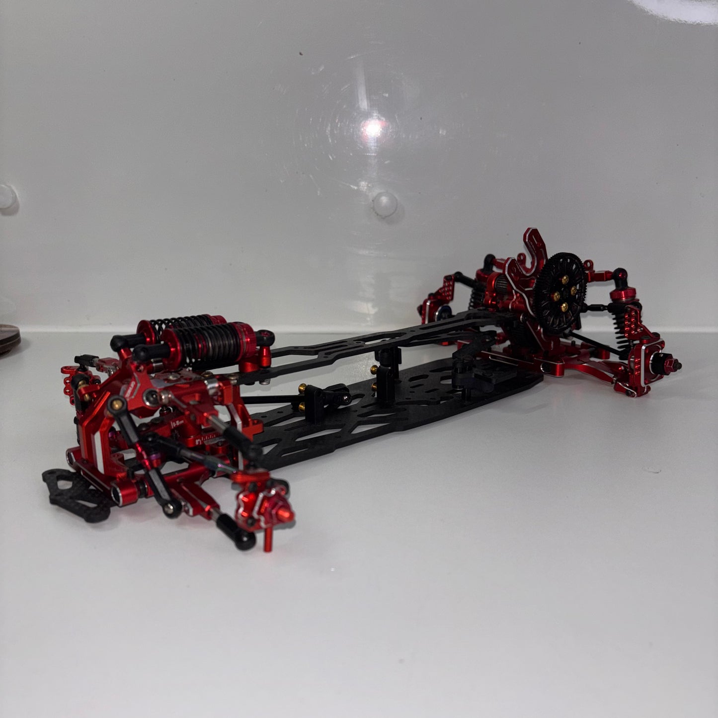 Team AD RD2.0 Red Alloy Chassis Full Hop Up Carbon