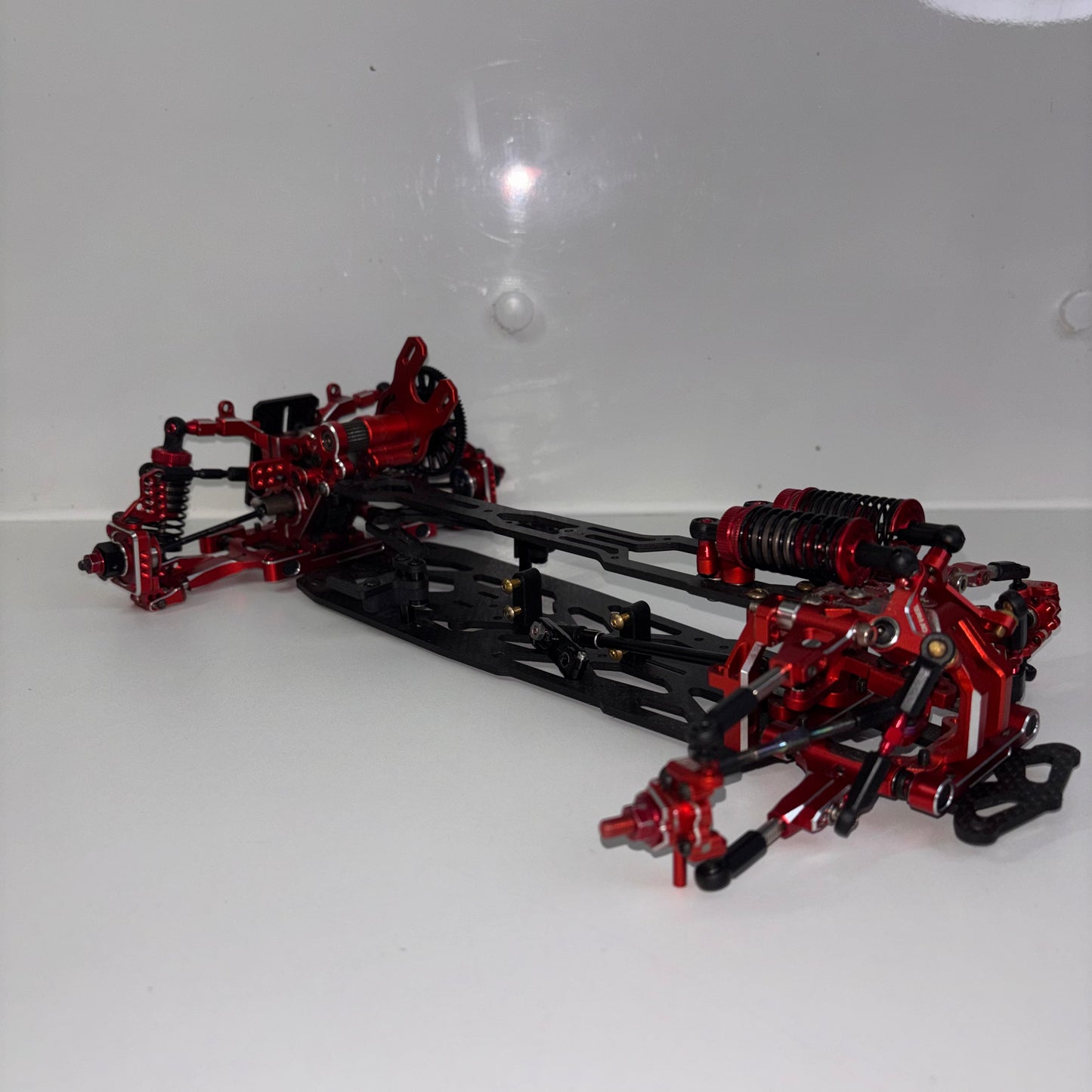 Team AD RD2.0 Red Alloy Chassis Full Hop Up Carbon