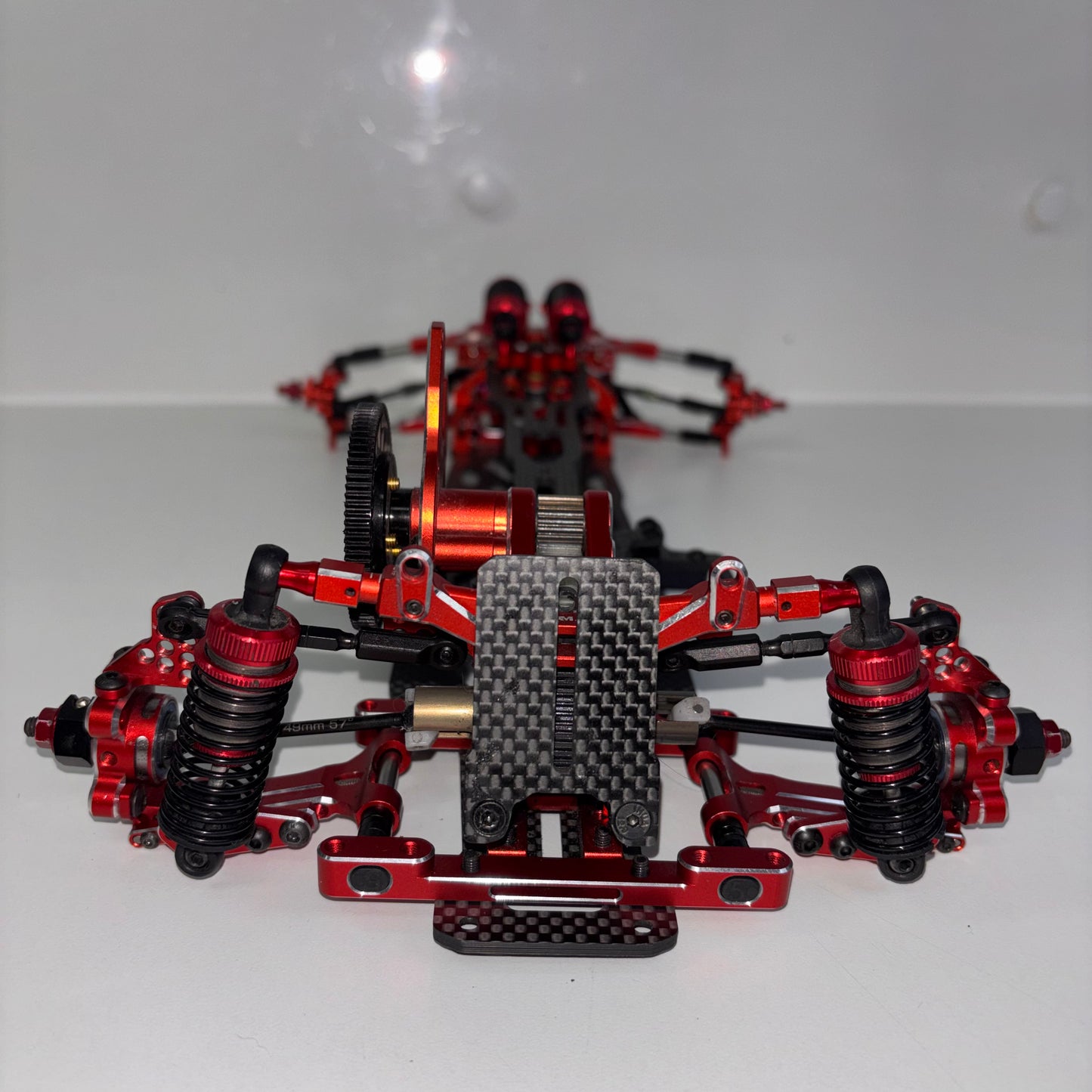 Team AD RD2.0 Red Alloy Chassis Full Hop Up Carbon