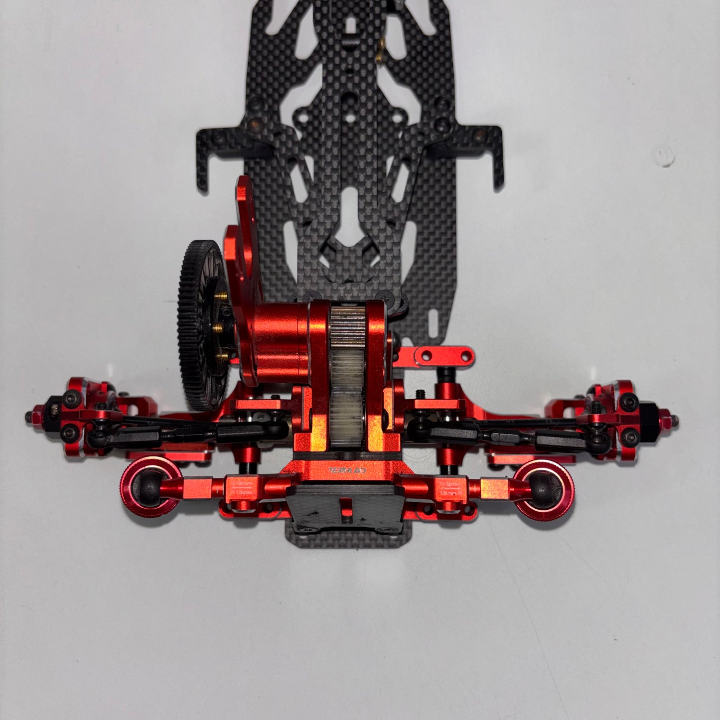 Team AD RD2.0 Red Alloy Chassis Full Hop Up Carbon
