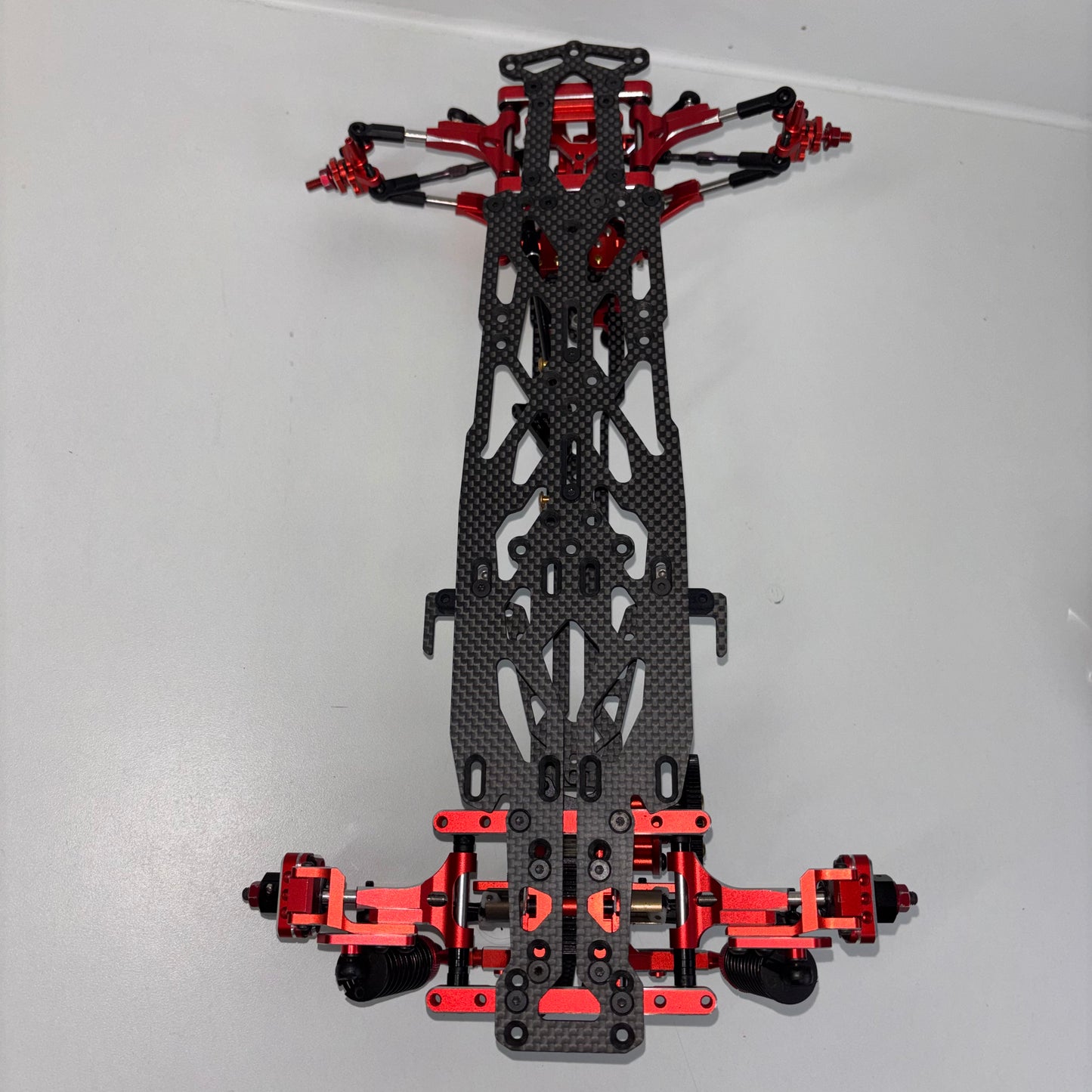 Team AD RD2.0 Red Alloy Chassis Full Hop Up Carbon