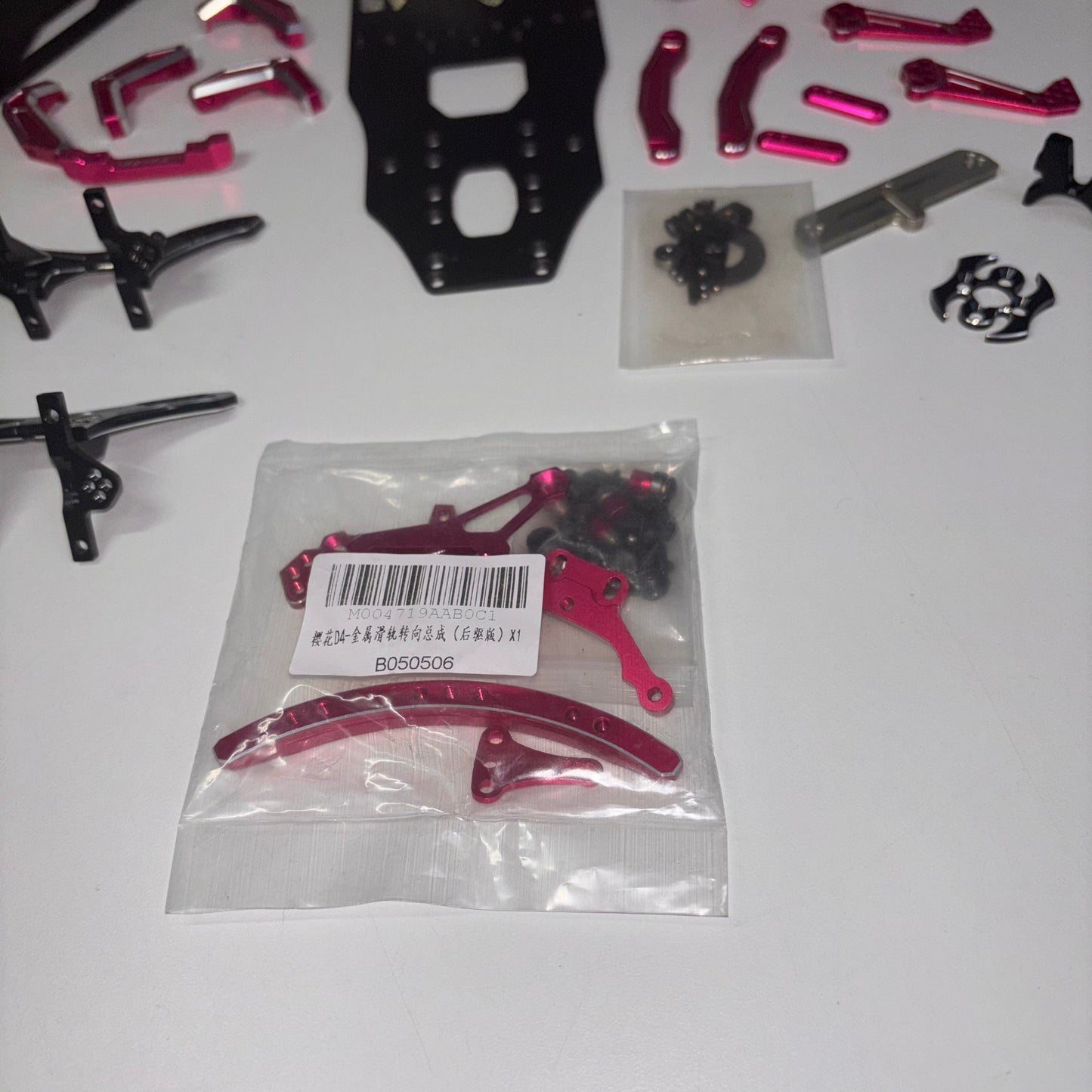 3Racing Sakura D4 Chassis Pink VX Dock Carbon Alloy Loads of Extra's