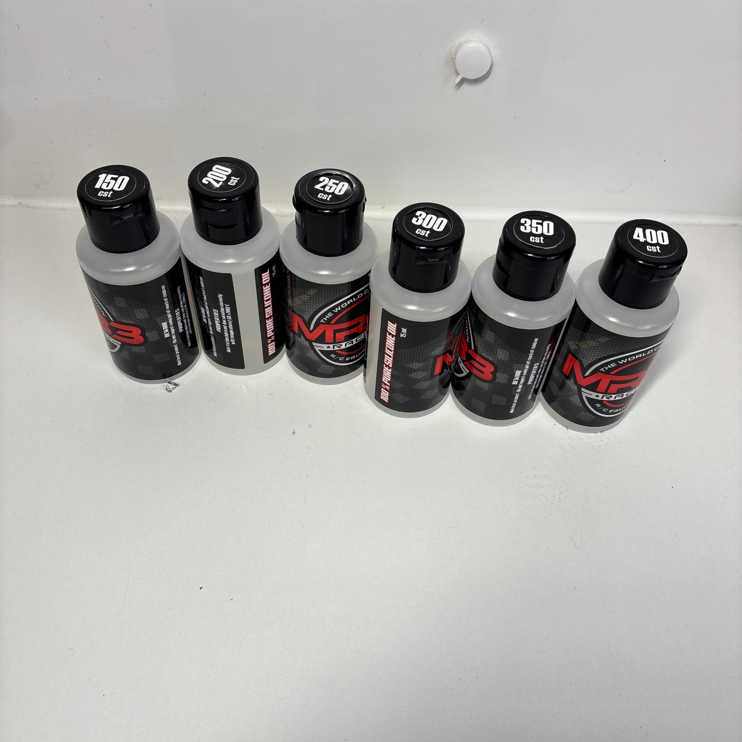 Silicone Oil Set Shocks 150,200,250,300,350,400 6 x Bottle