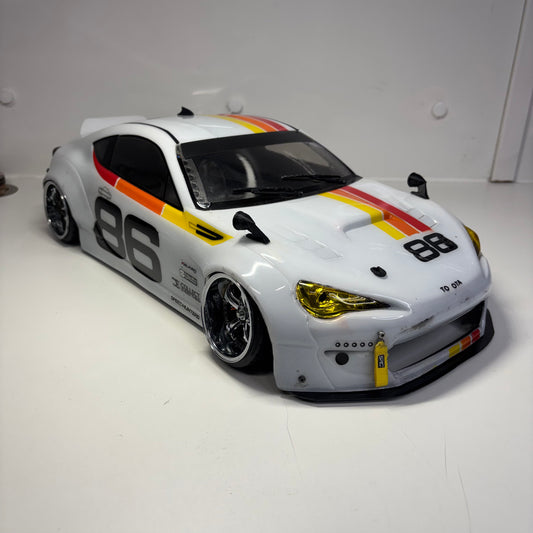Toyota GT86 White Bodyshell Wide 200mm+