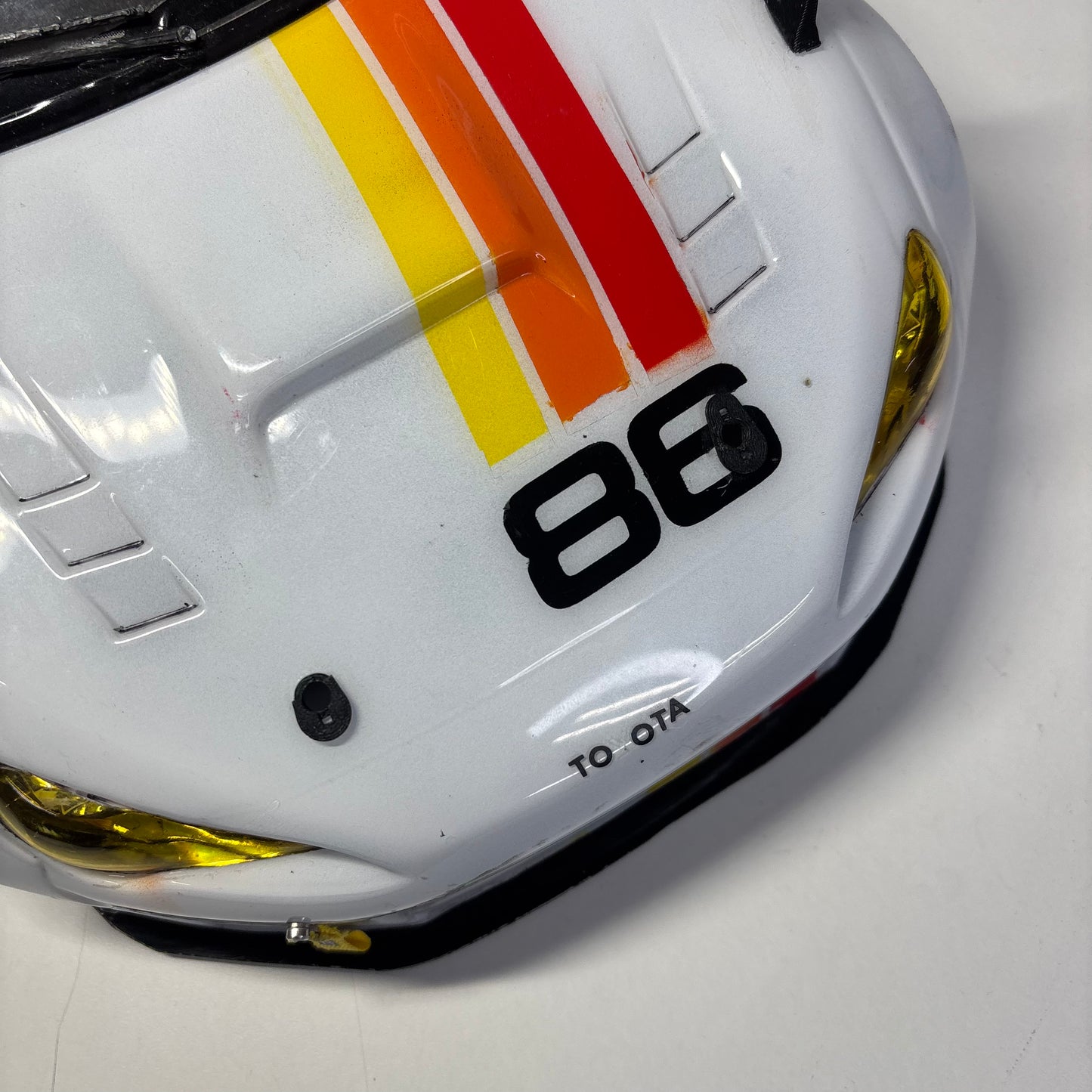 Toyota GT86 White Bodyshell Wide 200mm+