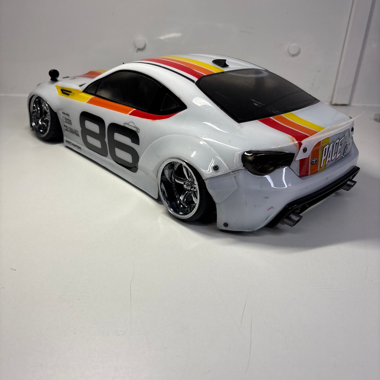 Toyota GT86 White Bodyshell Wide 200mm+