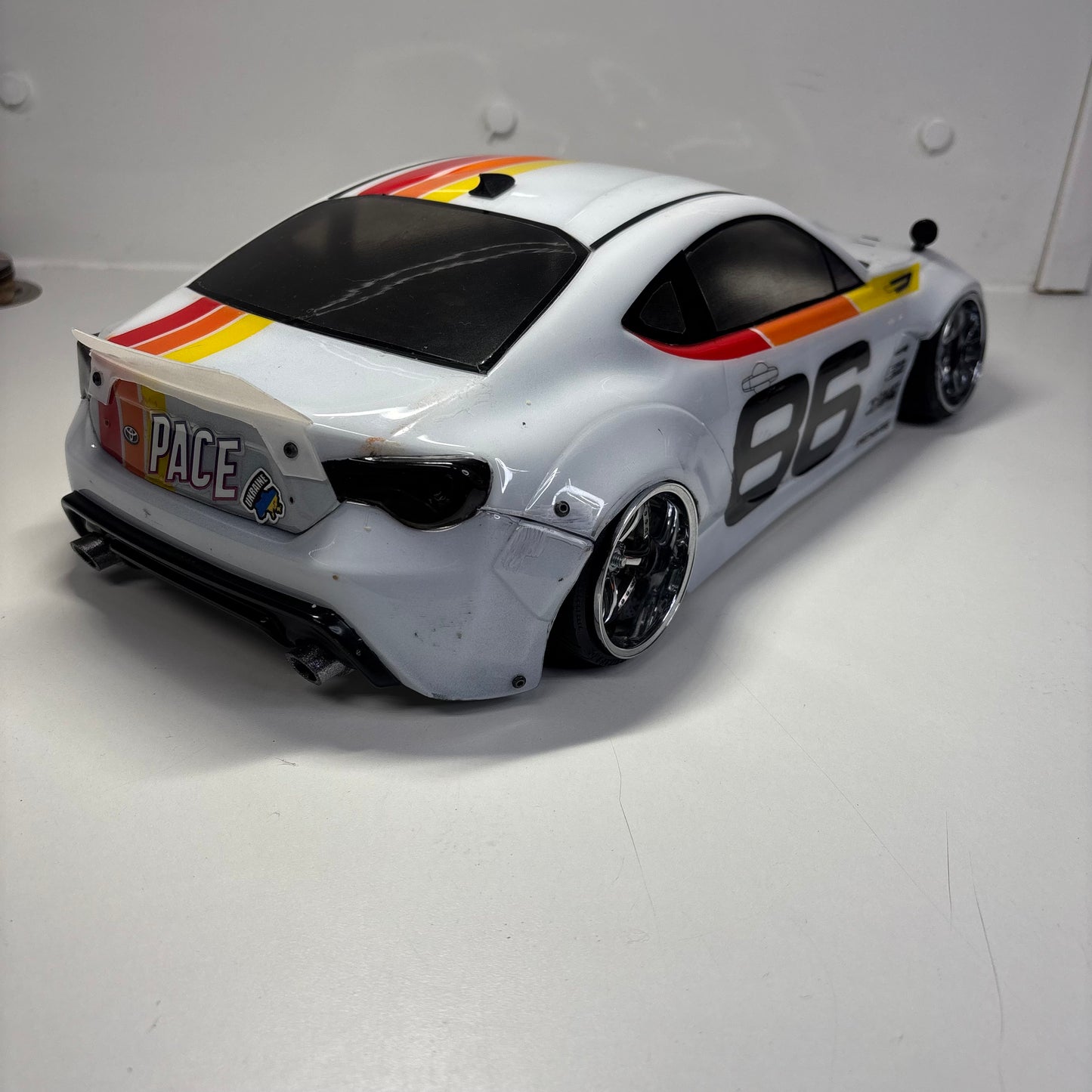 Toyota GT86 White Bodyshell Wide 200mm+