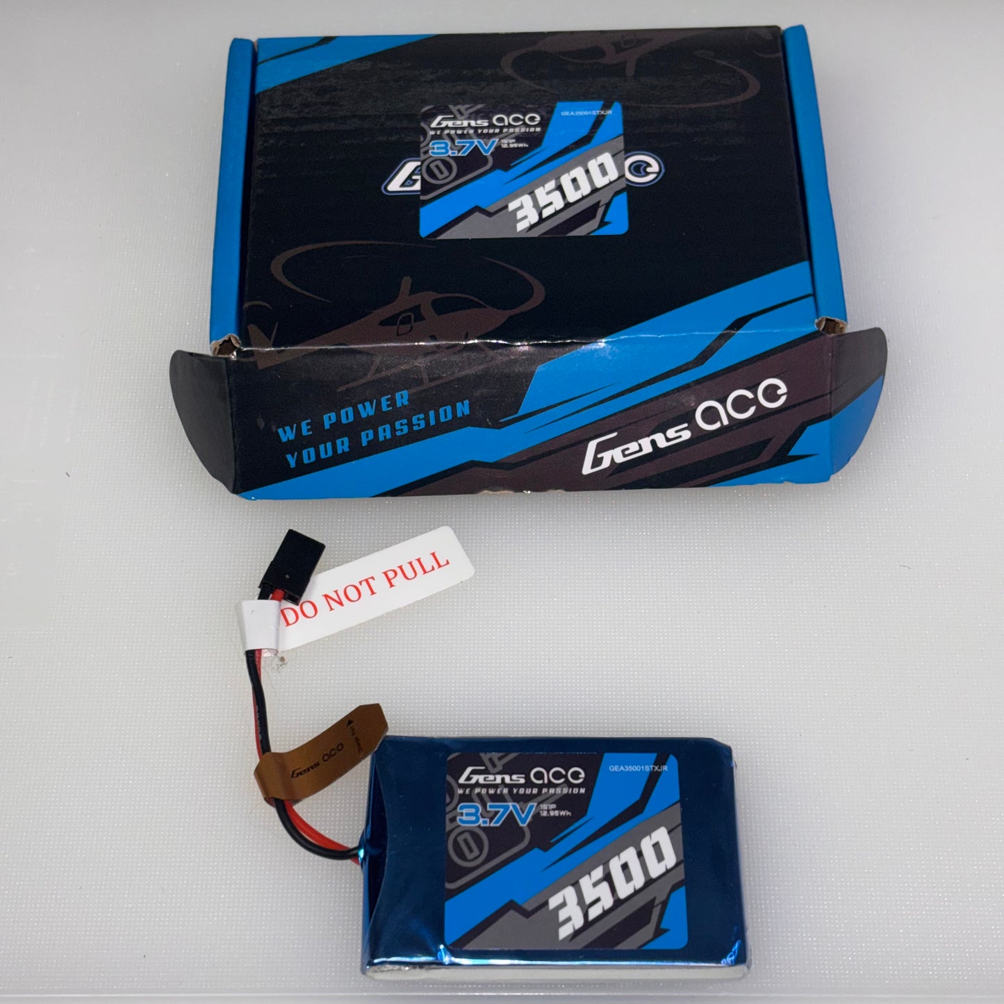 Gens ace 3.7V Lipo 1S 3500mAh Tx With JR O-G1S3500-RX Sanwa MT44