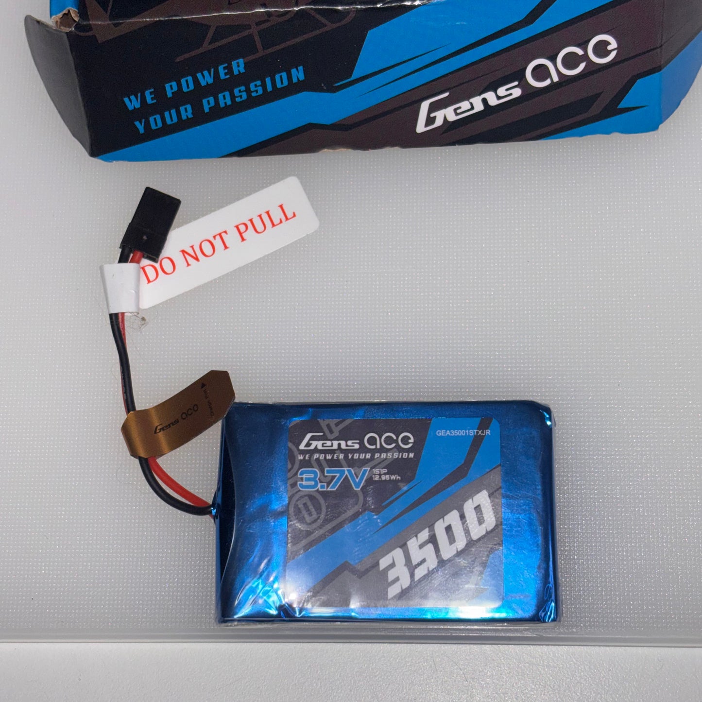 Gens ace 3.7V Lipo 1S 3500mAh Tx With JR O-G1S3500-RX Sanwa MT44
