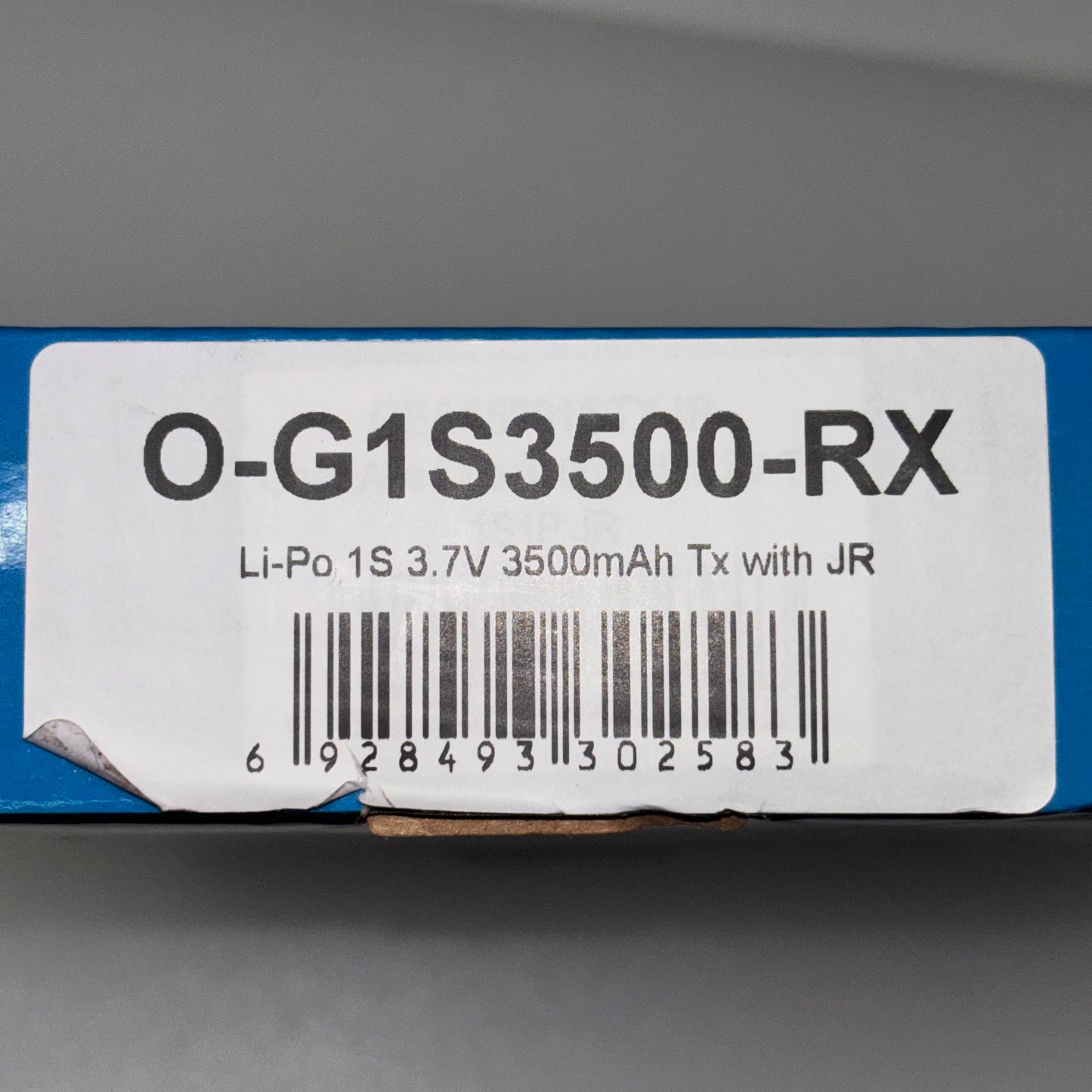 Gens ace 3.7V Lipo 1S 3500mAh Tx With JR O-G1S3500-RX Sanwa MT44