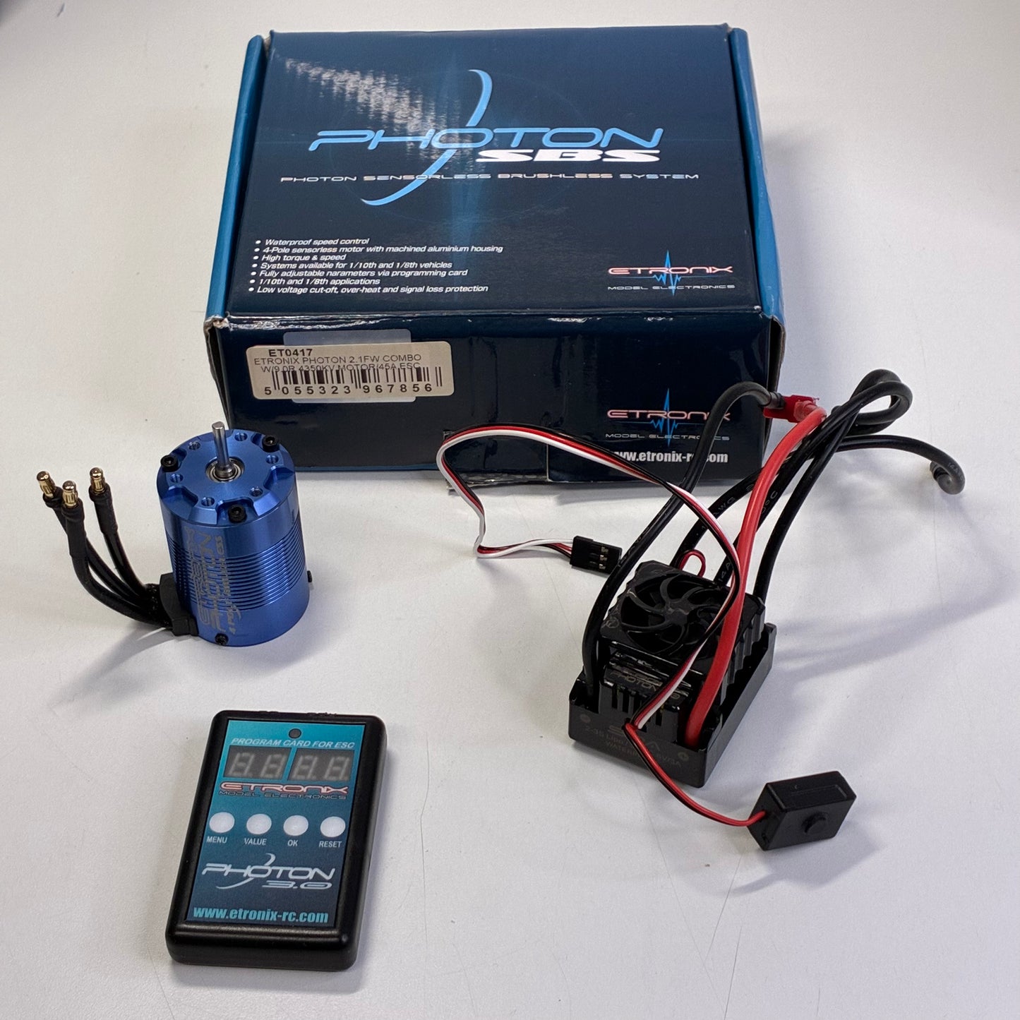 Etronix Photon 2.1FW Combo WI9.OR 4350KV Motor 45A.ESC