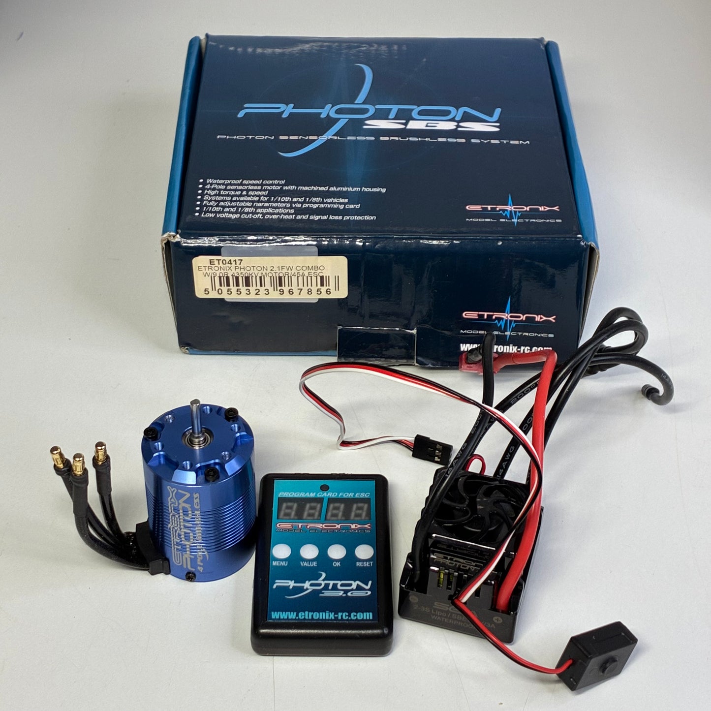 Etronix Photon 2.1FW Combo WI9.OR 4350KV Motor 45A.ESC