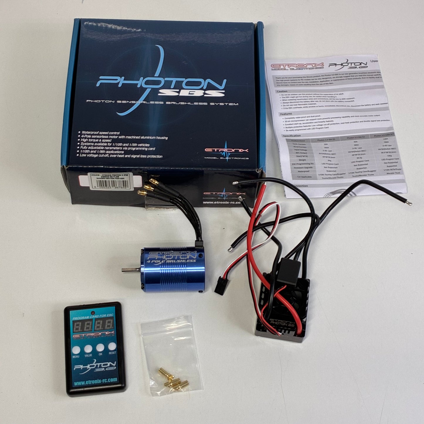 Etronix Photon 2.1FW Combo W/11.08 3450KV Motor/Asa E80