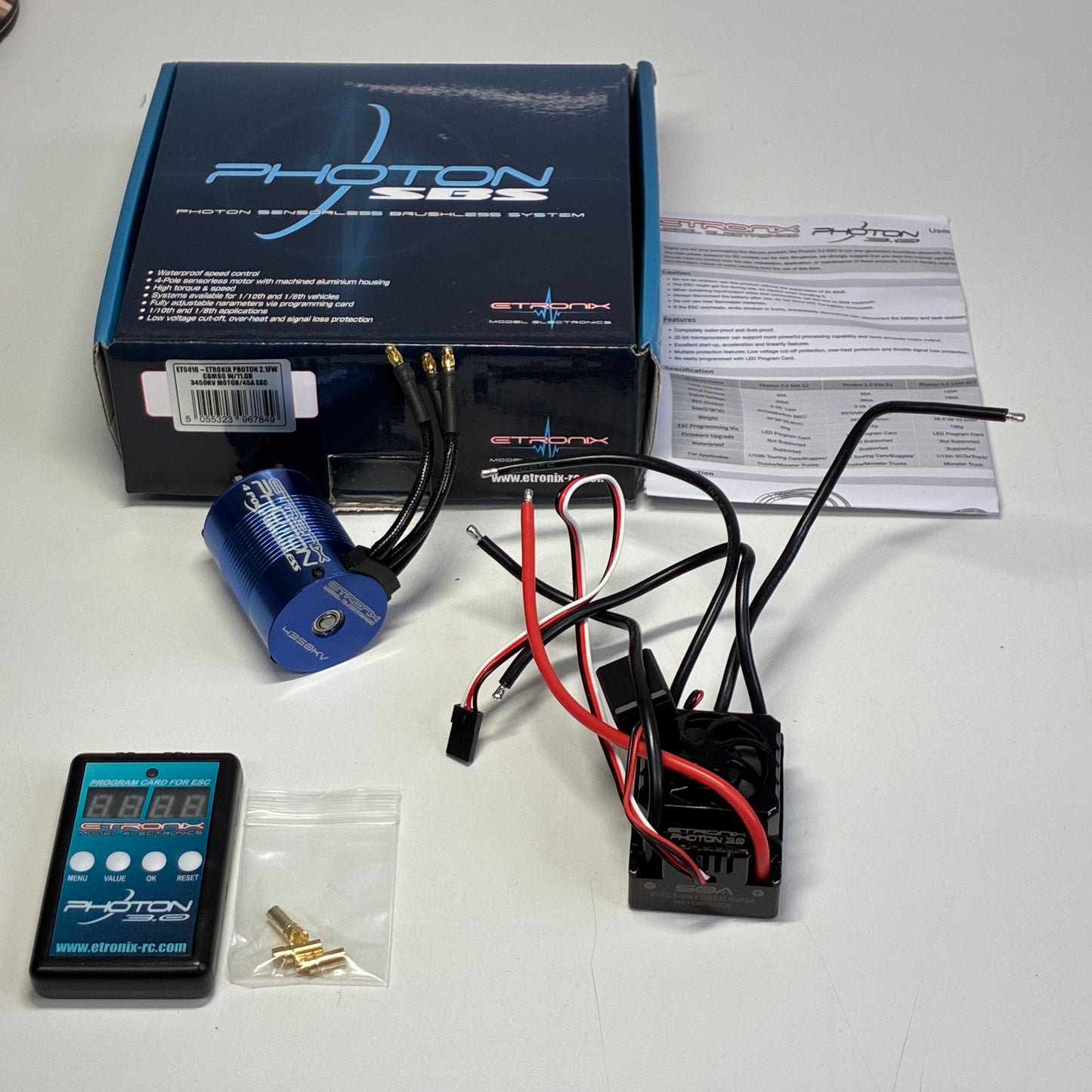 Etronix Photon 2.1FW Combo W/11.08 3450KV Motor/Asa E80