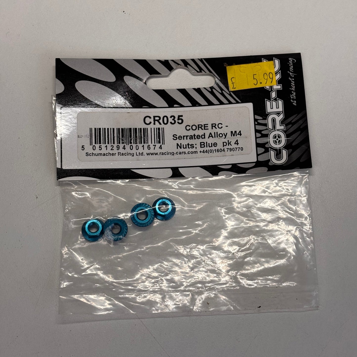 Core-RC CR035 Blue Nuts Alloy MK4