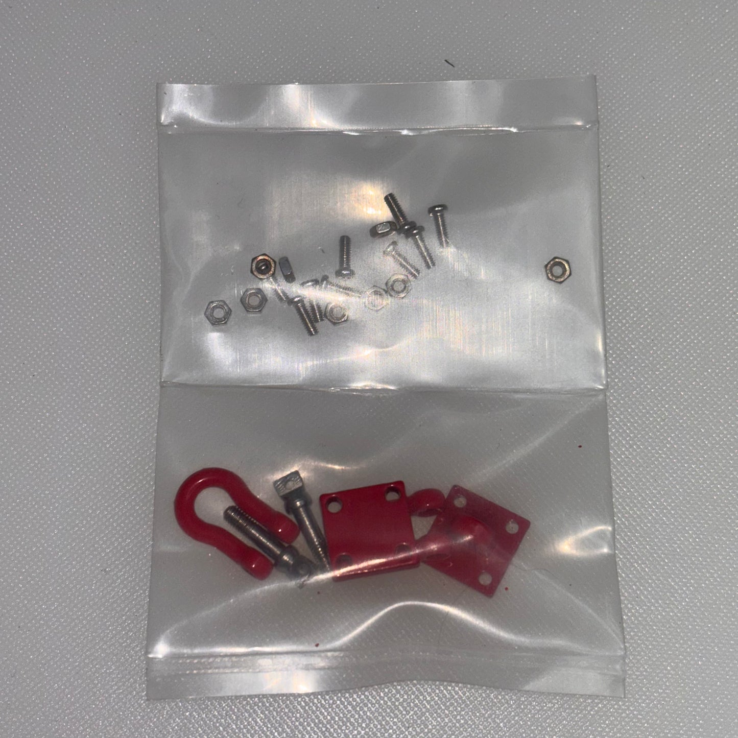Red Tow Hook Pair Crawler & Screws