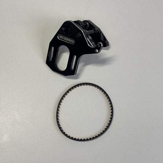 Overdose Type 1 Rear Drive Motor Mount Black Alloy Shaft Belt