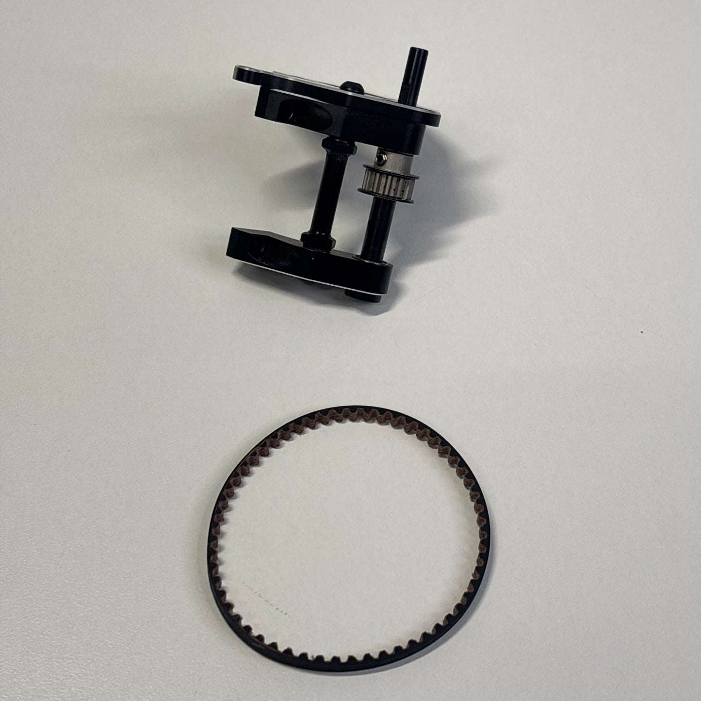 Overdose Type 1 Rear Drive Motor Mount Black Alloy Shaft Belt