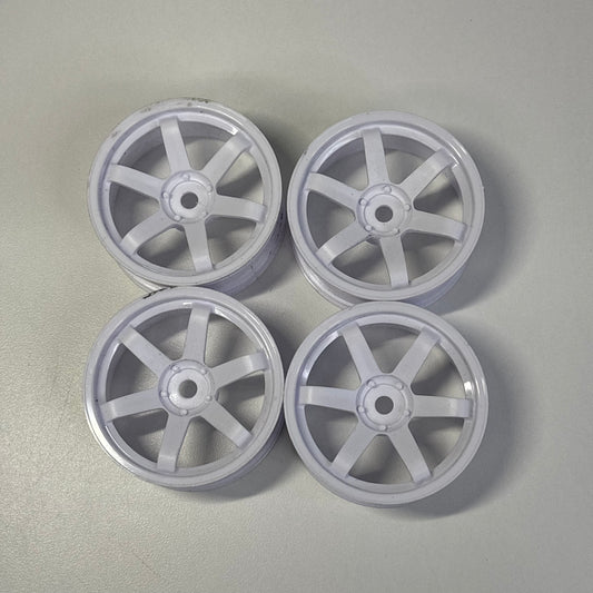 Yokomo White Wheels 5mm Offset TE37