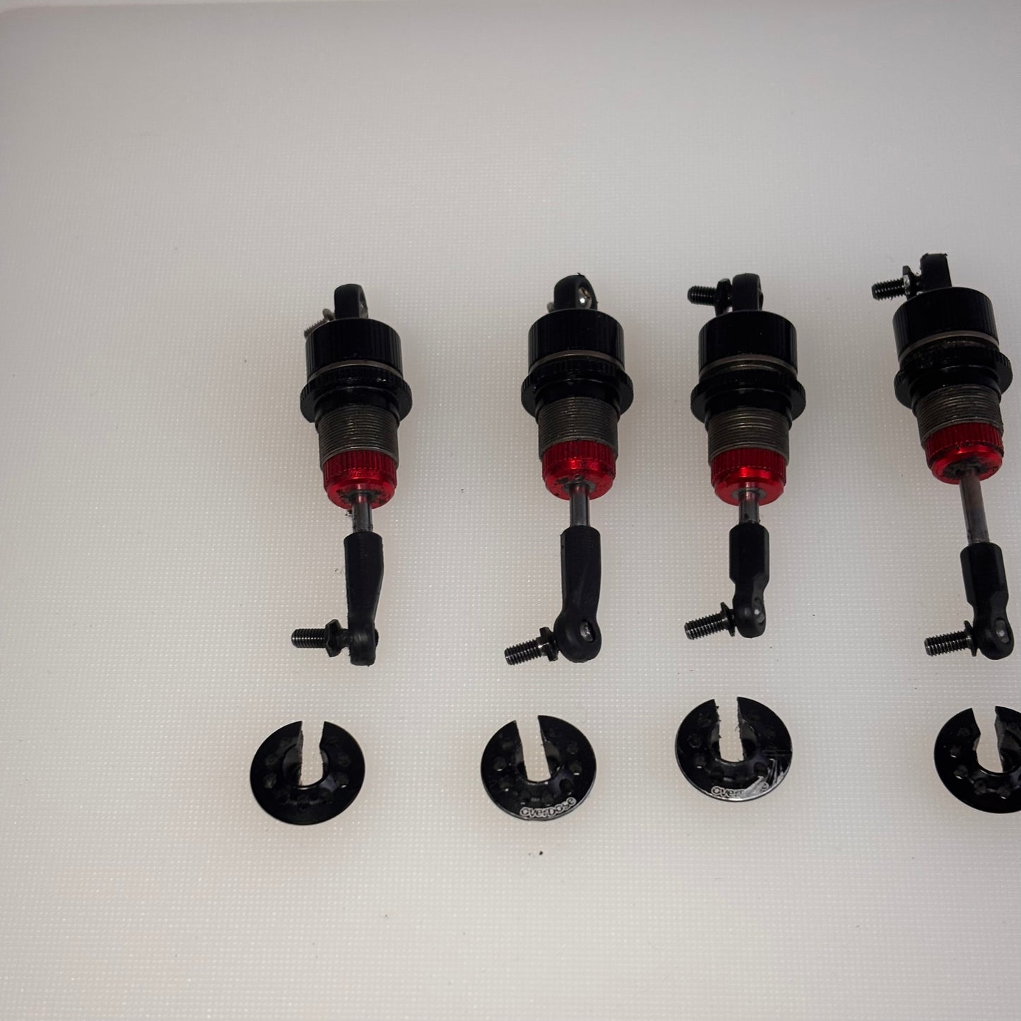 MST TR56 Black Red Alloy Shocks with Overdose