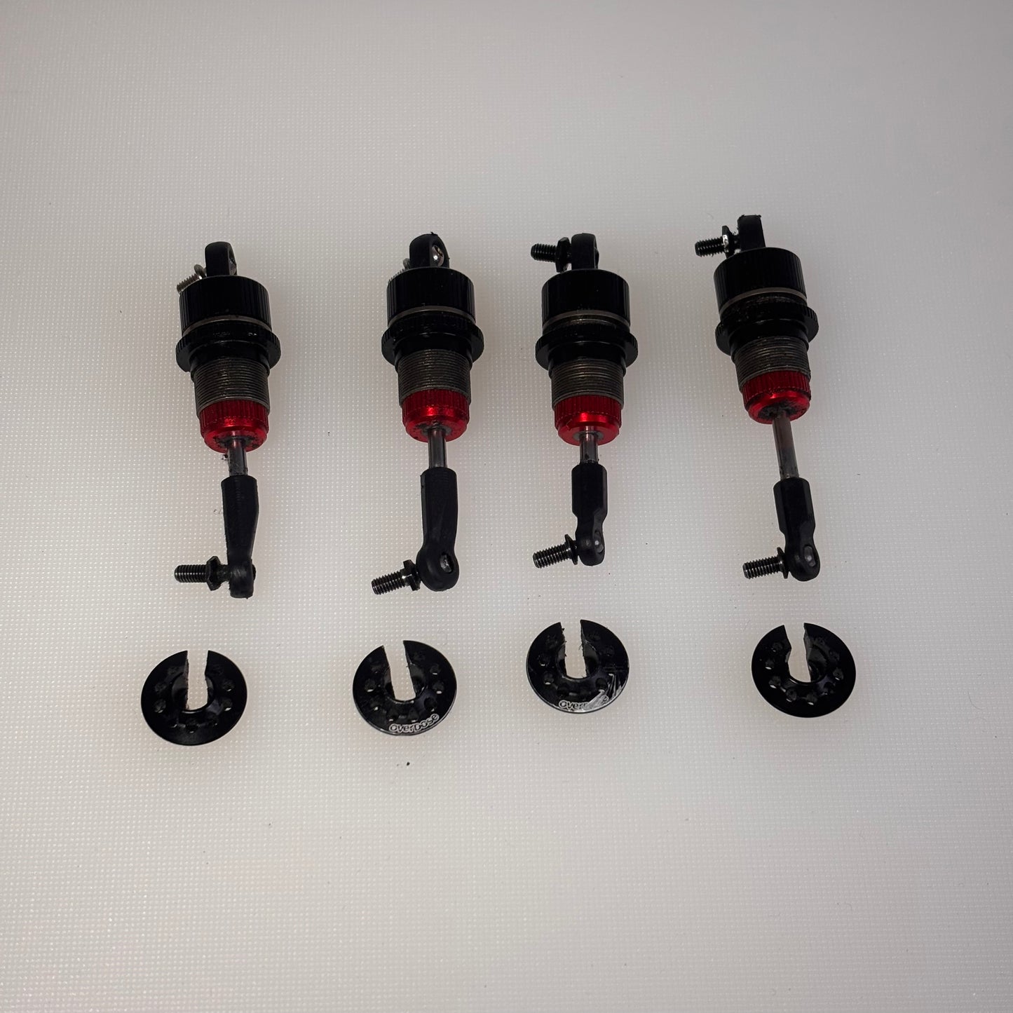MST TR56 Black Red Alloy Shocks with Overdose
