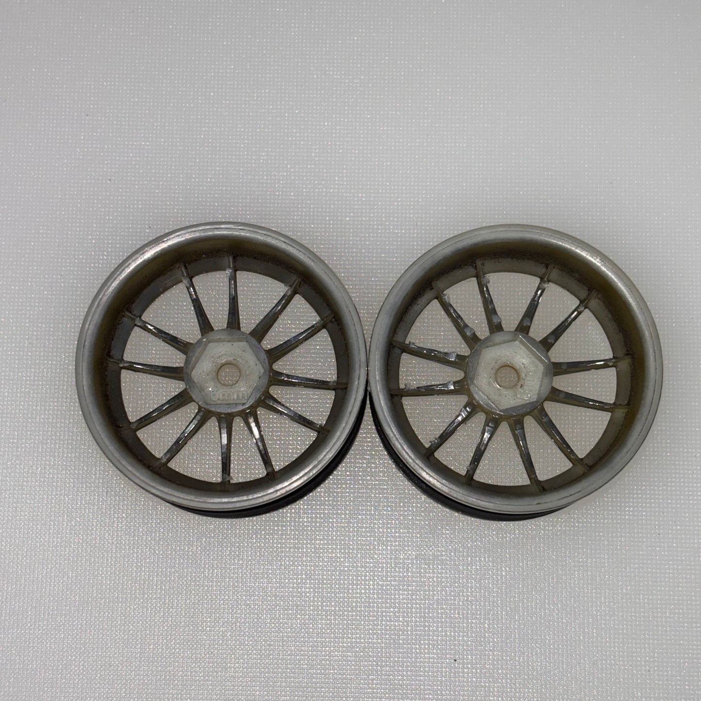 HPI 2 x Gold/Silver Wheels Offset 6mm