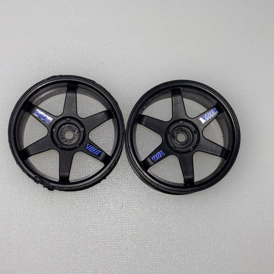 HPI 2 x Black Rays Wheels