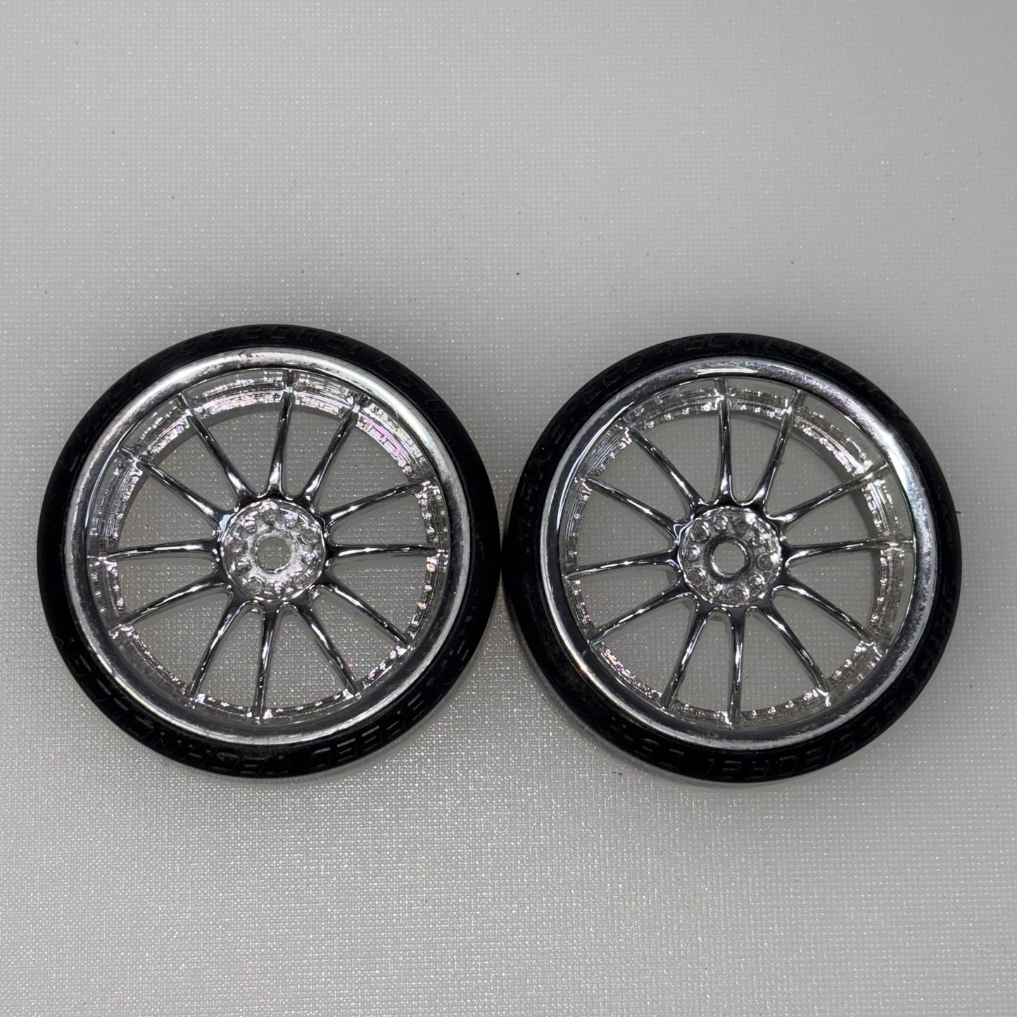 Yokomo Silver Wheels And Tyres Offset 3mm