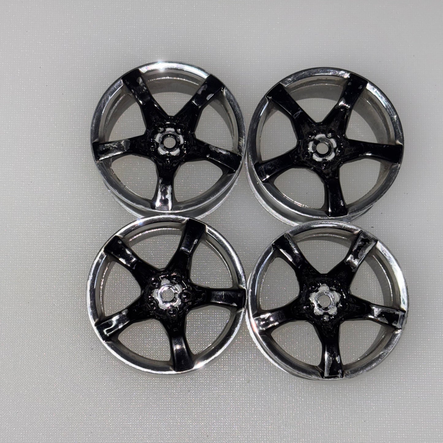 Silver/ Black Wheels