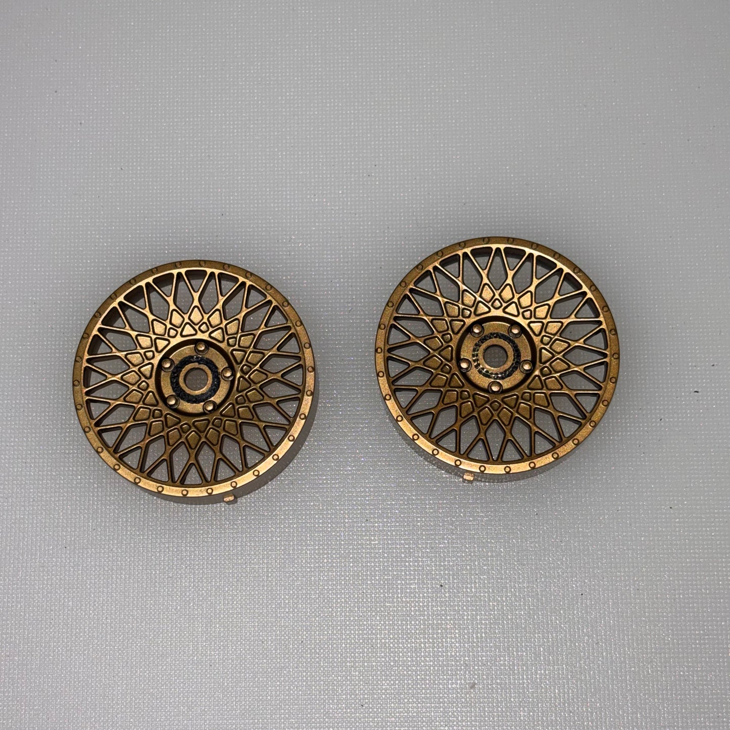 2 x Bronze MST Wheel Faces