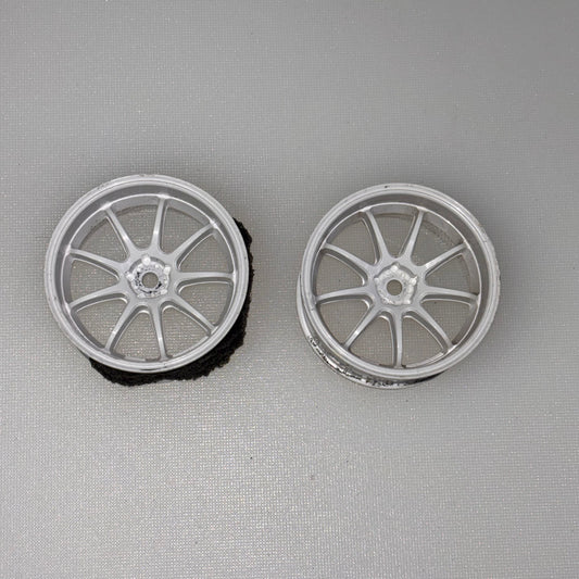 Overdose 2 x White Wheels Offset 5mm