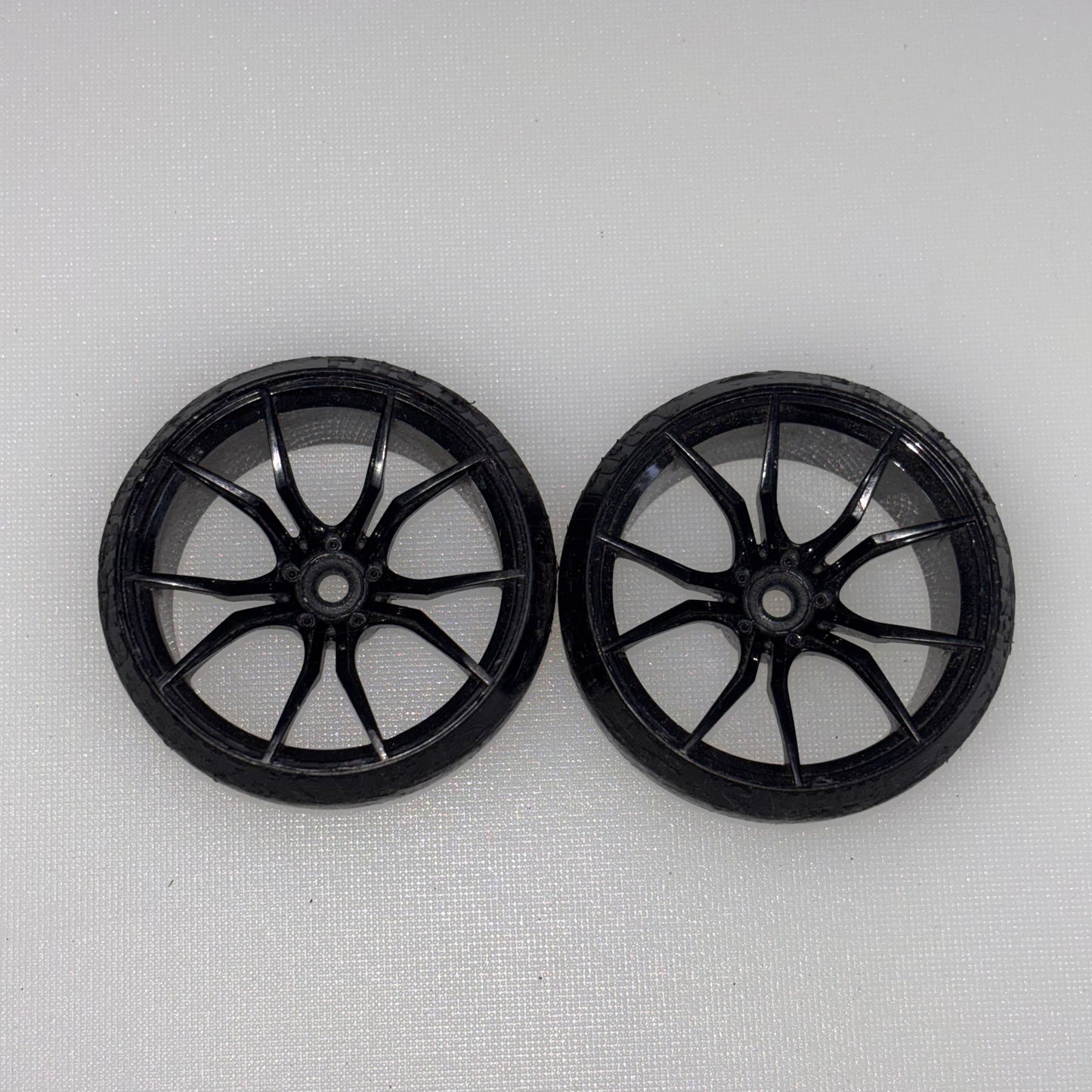 2 x MST Black Wheels And Tyres 8mm Offset