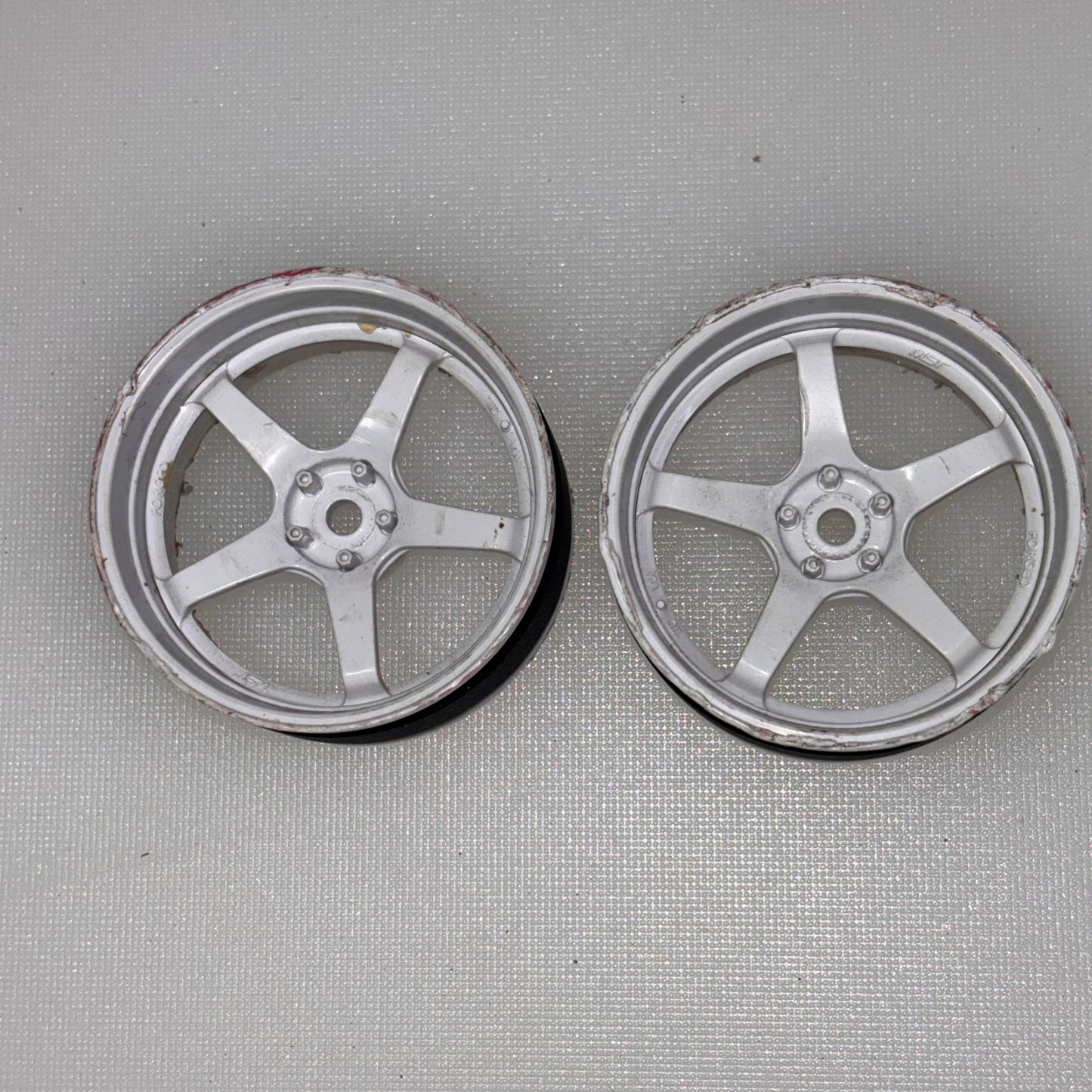 2 x MST White Wheels