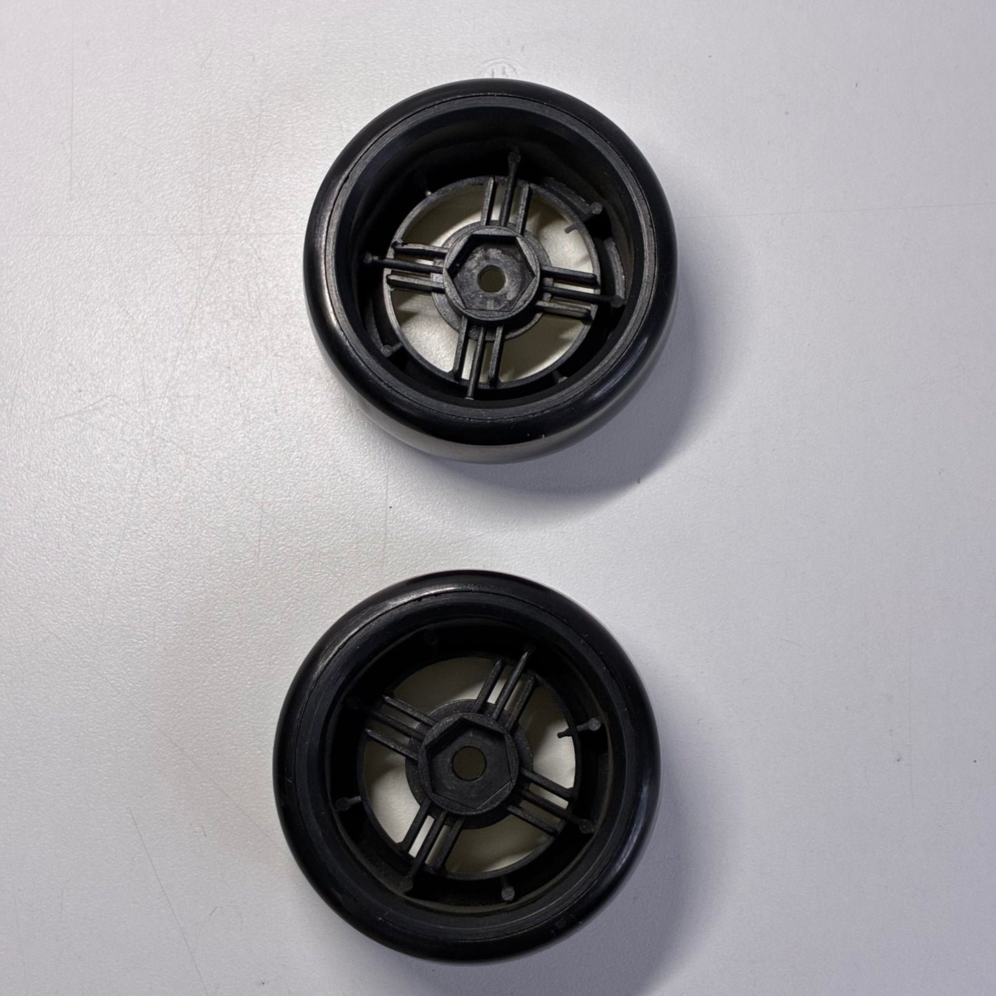 Inch Down Black & Gold Wheels Pair & Tyres