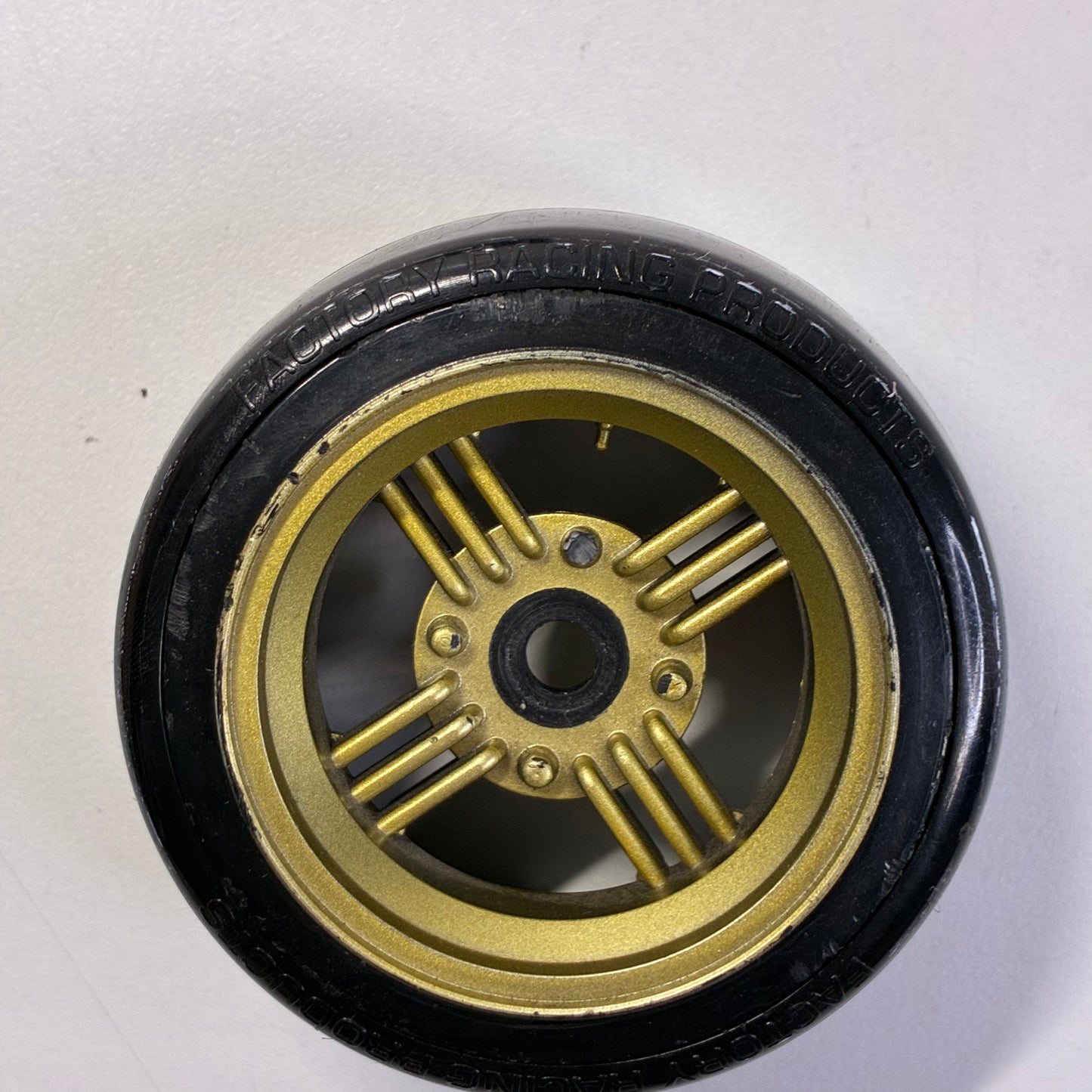Inch Down Black & Gold Wheels Pair & Tyres