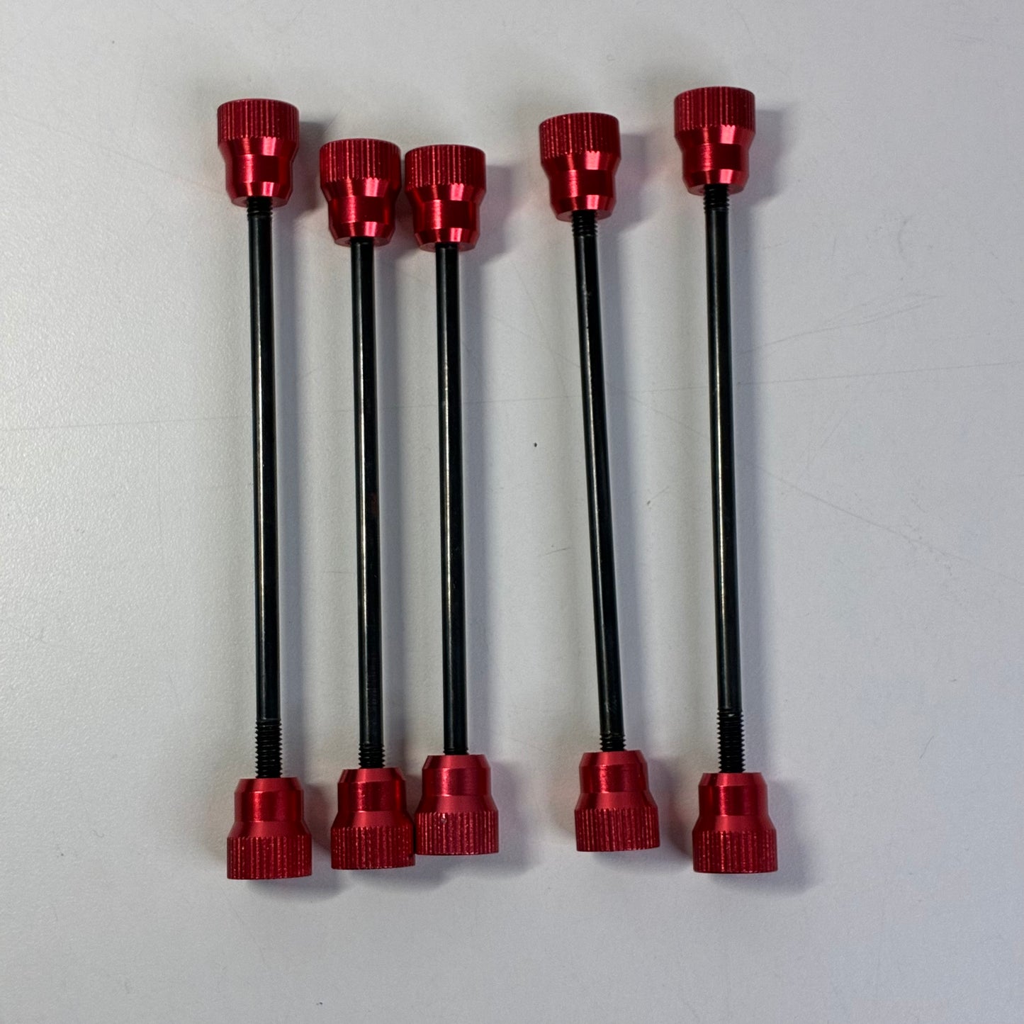 Red Alloy Wheel Holders