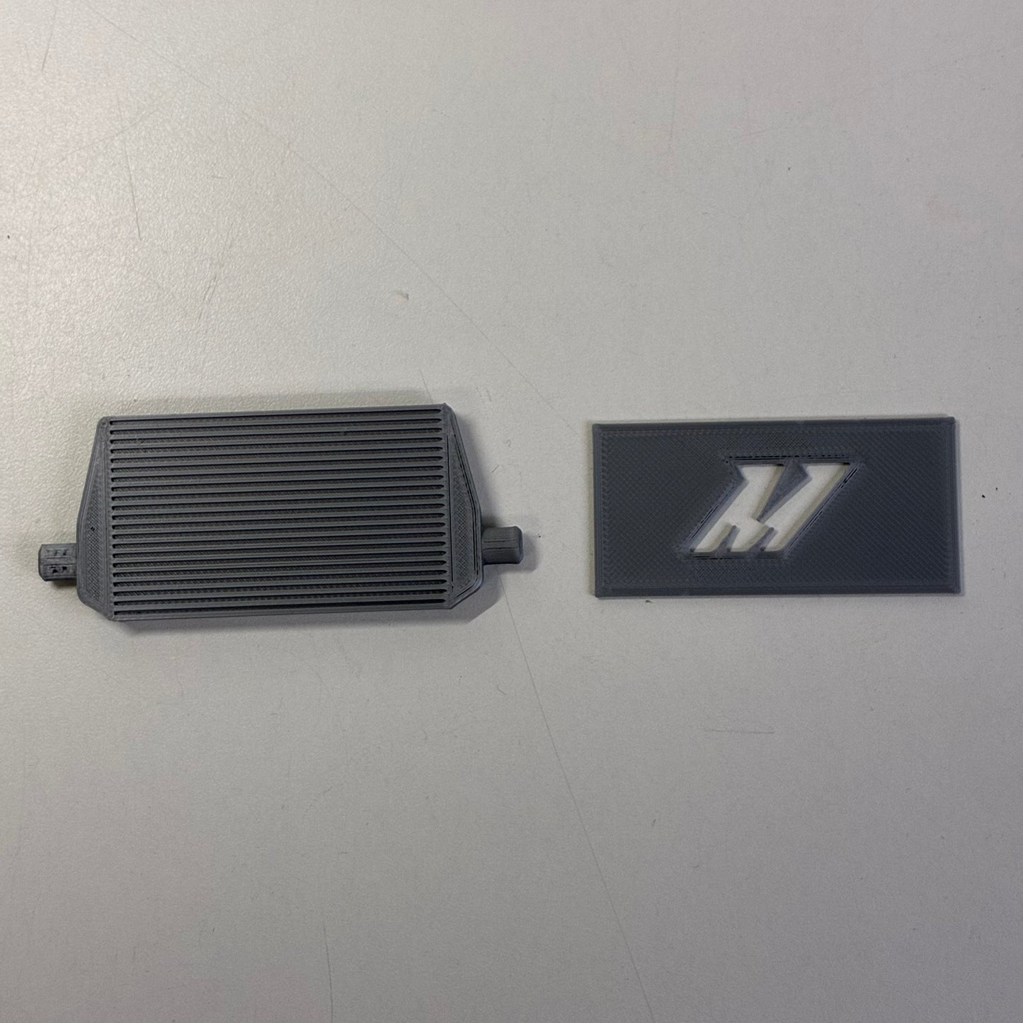 3D Printed Intercooler Silver